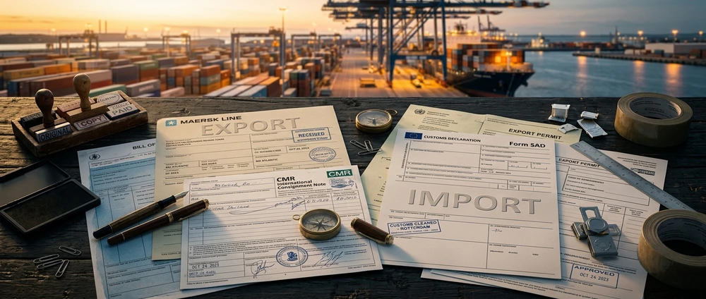 Despacho de exportación e importación